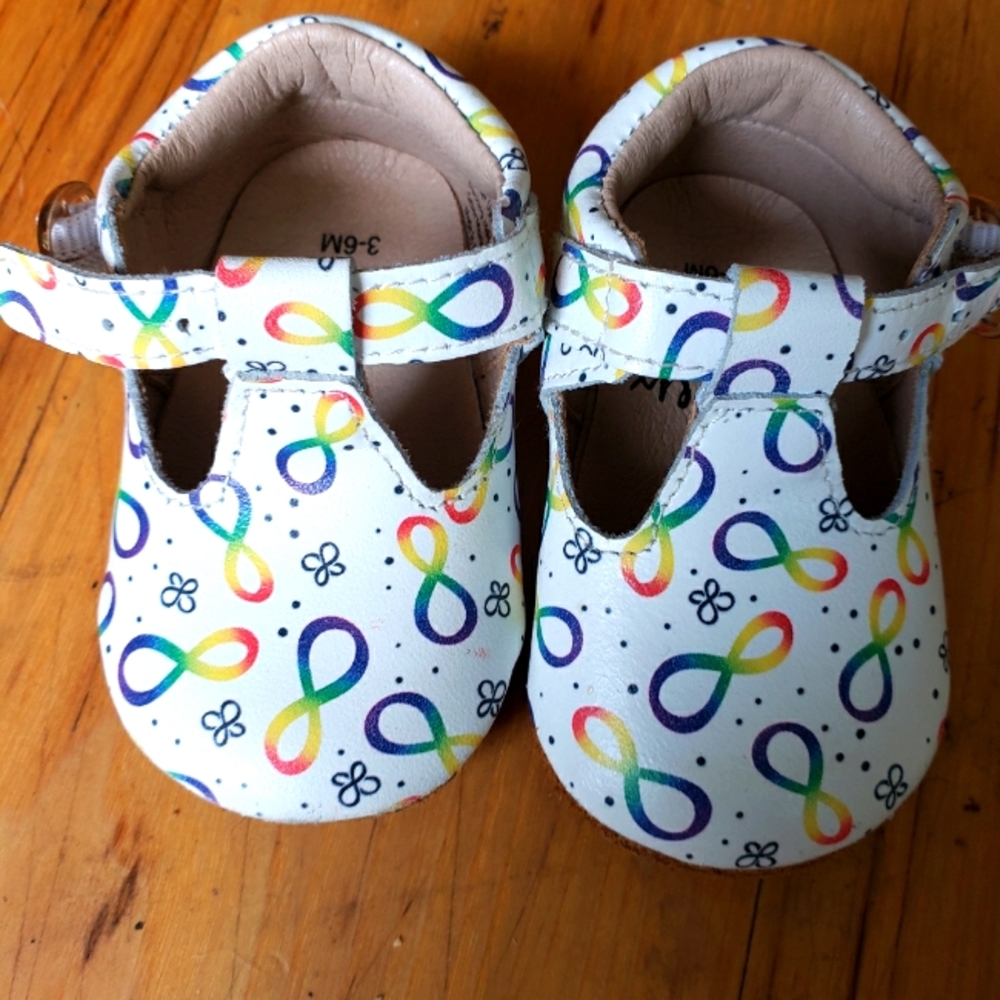 Monkey Feet T-Straps Autism Awareness